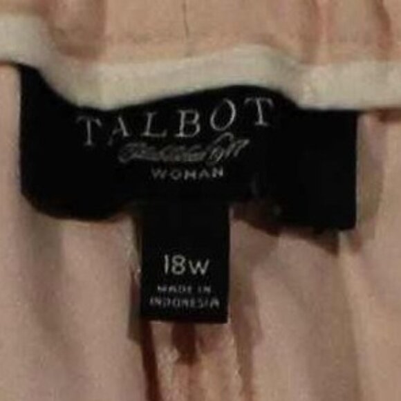 Talbots Dusty Pink Heritage Trousers - Sz 18 - Picture 2 of 7